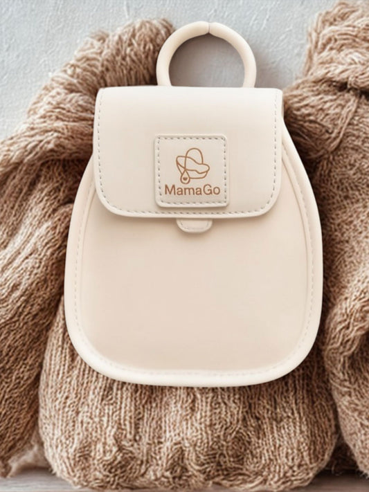 MamaGo Clip-On Handbag – Beige