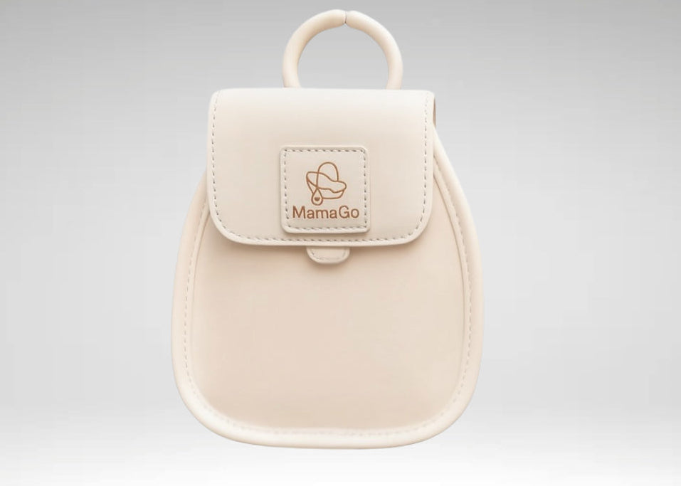 MamaGo Clip-On Handbag – Beige