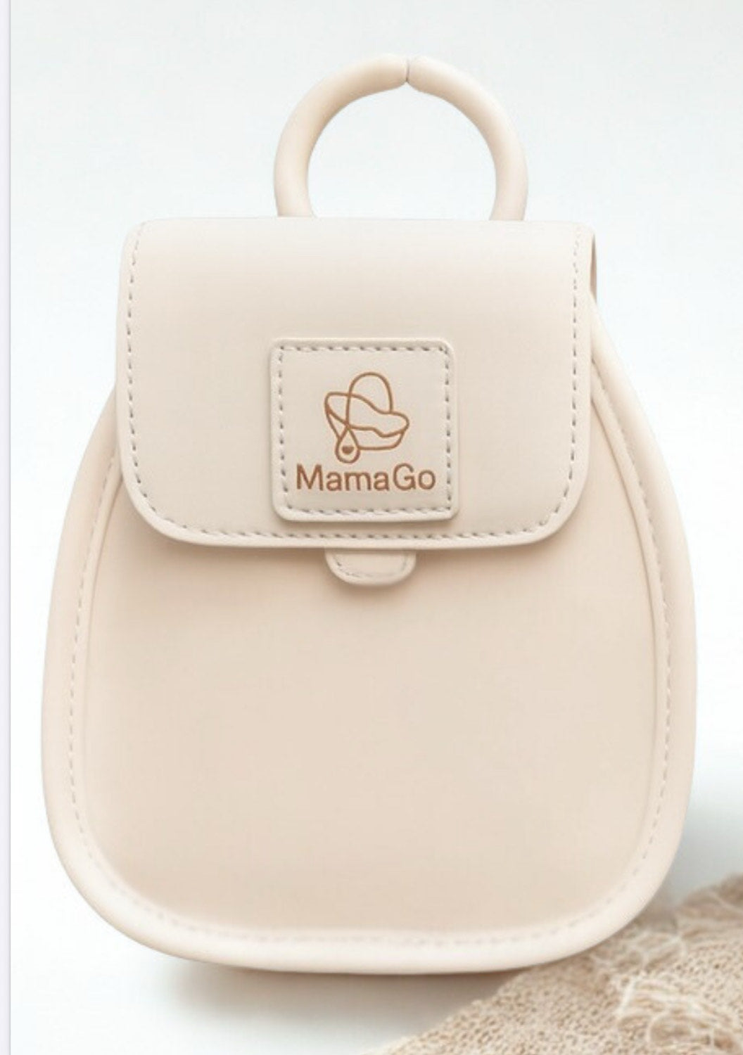 MamaGo Clip-On Handbag – Beige