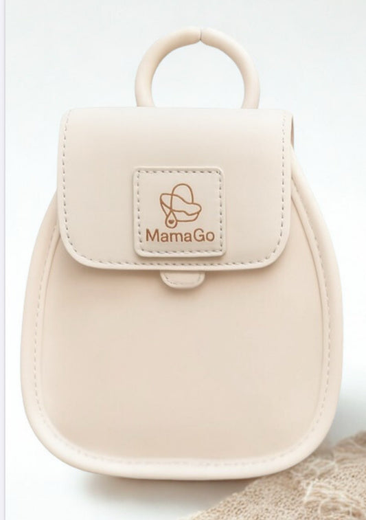 MamaGo Clip-On Handbag – Beige
